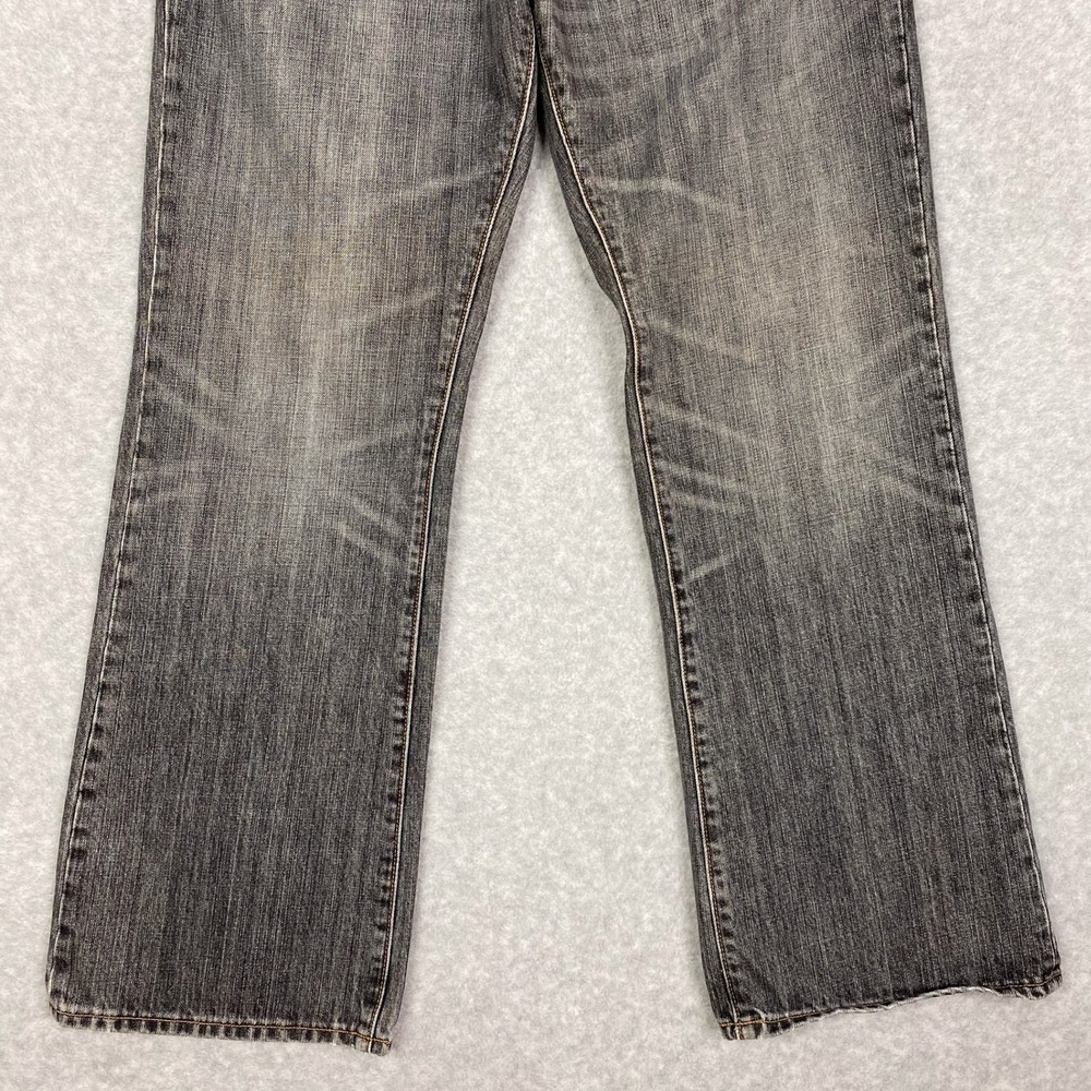 Y2K Gap 1969 Jeans Mens 34x30 Grey Low Rise Boot Fit Japanese Denim Button Fly - Picture 3 of 16